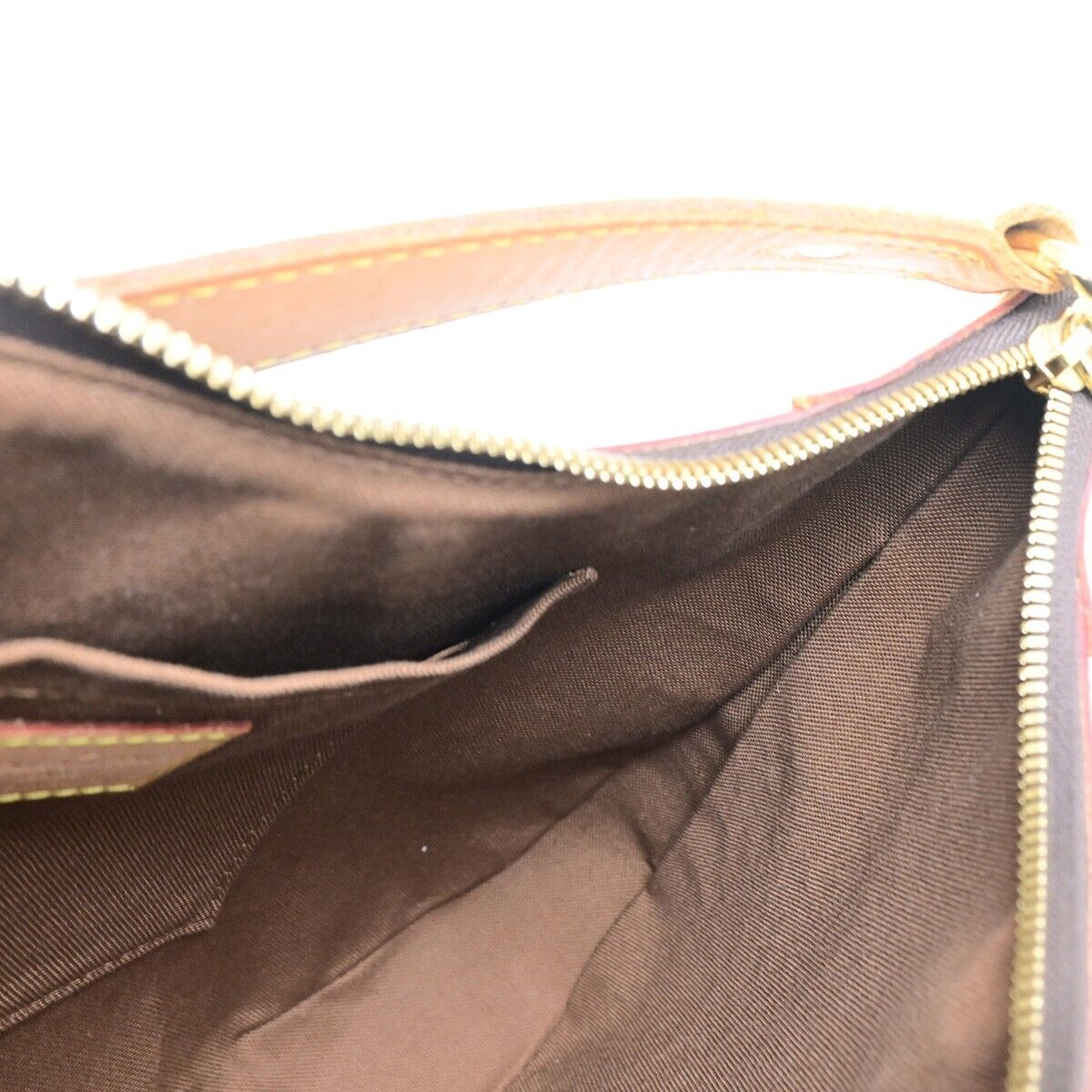 LOUIS VUITTON Thames GM Hobo Shoulder Bag Monogram Leather Brown M56383 667RF199