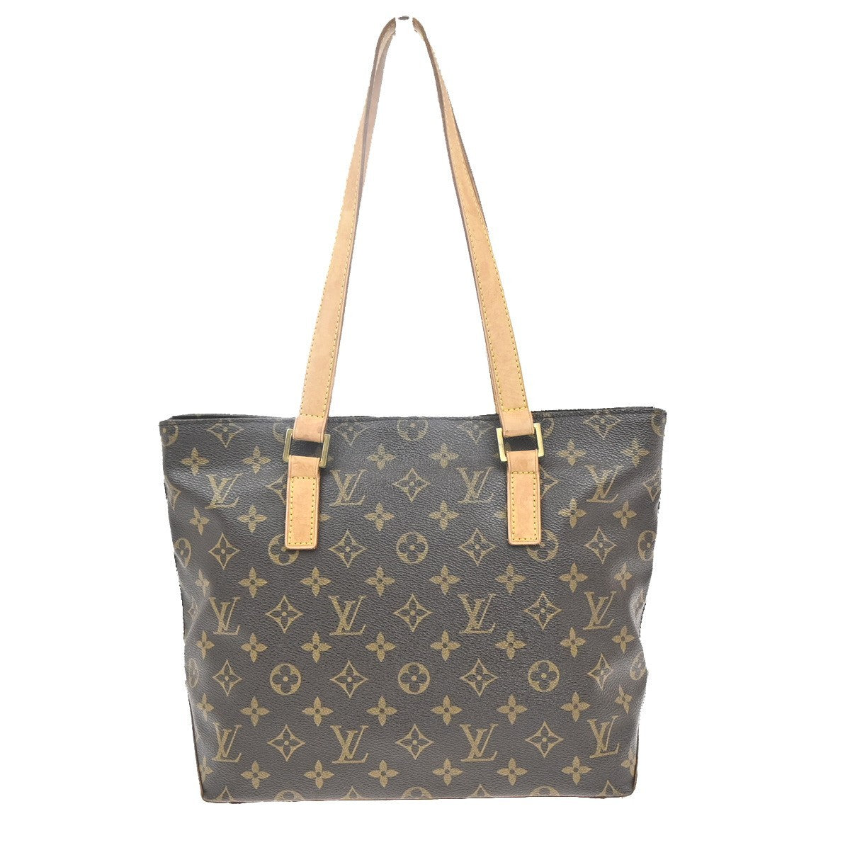 LOUIS VUITTON Cabas Piano Shoulder Bag Monogram Leather Brown M51148 84MA448