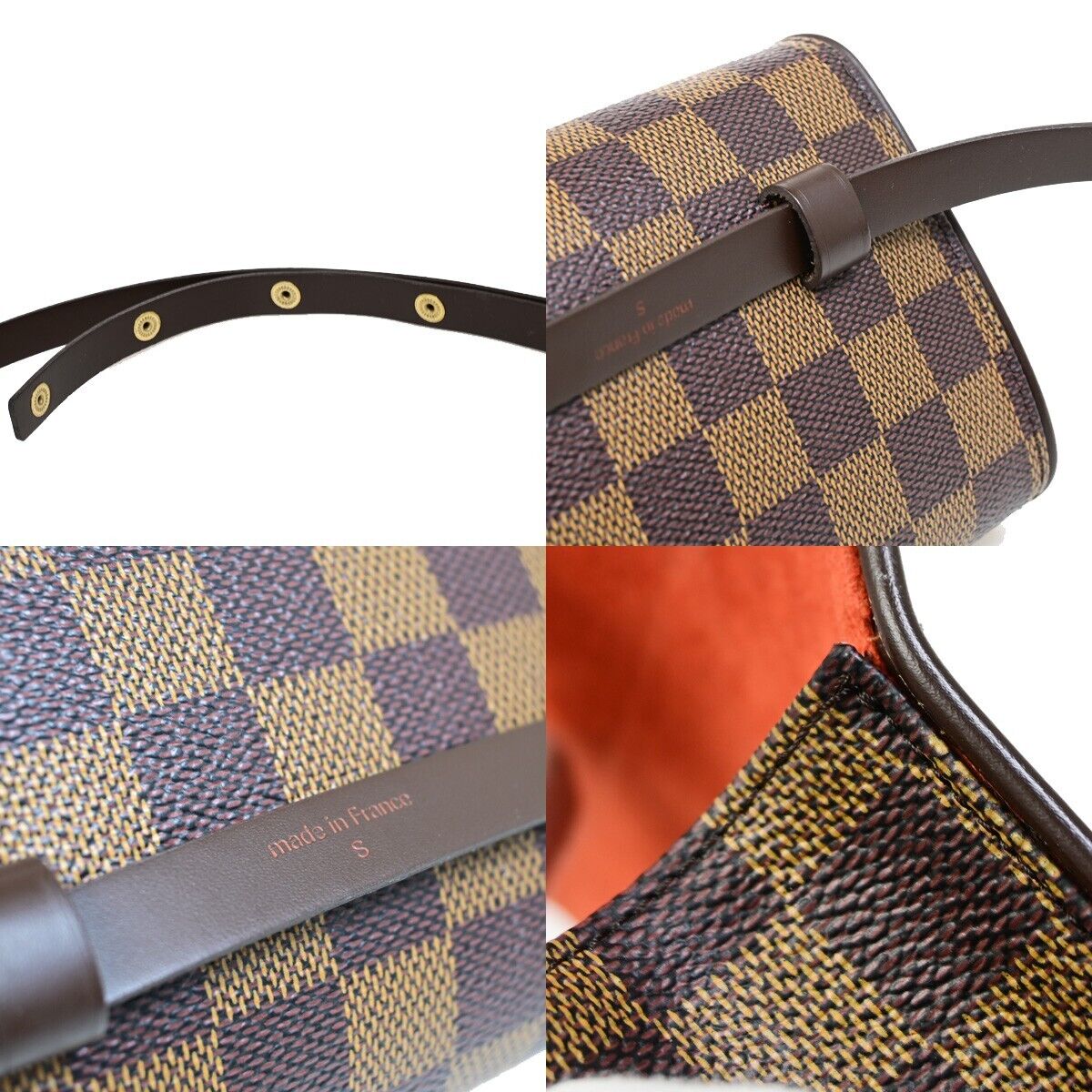 LOUIS VUITTON Pochette Florentine Bum Bag Damier Leather Brown N51856 59FA605