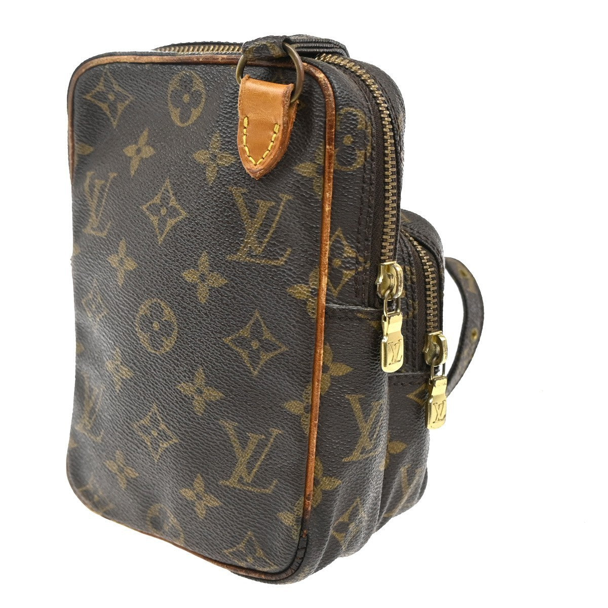LOUIS VUITTON Mini Amazon Shoulder Bag Monogram Leather Brown M45238 30MA098
