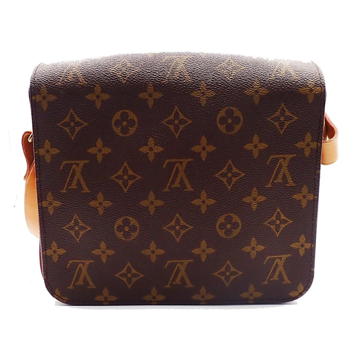 LOUIS VUITTON Cartouchiere MM Shoulder Bag Monogram Leather Brown M51253 72AA194