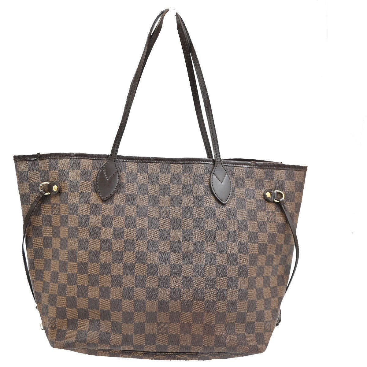 LOUIS VUITTON Neverfull MM Shoulder Bag Damier Ebene Leather BN N51105 16TA695