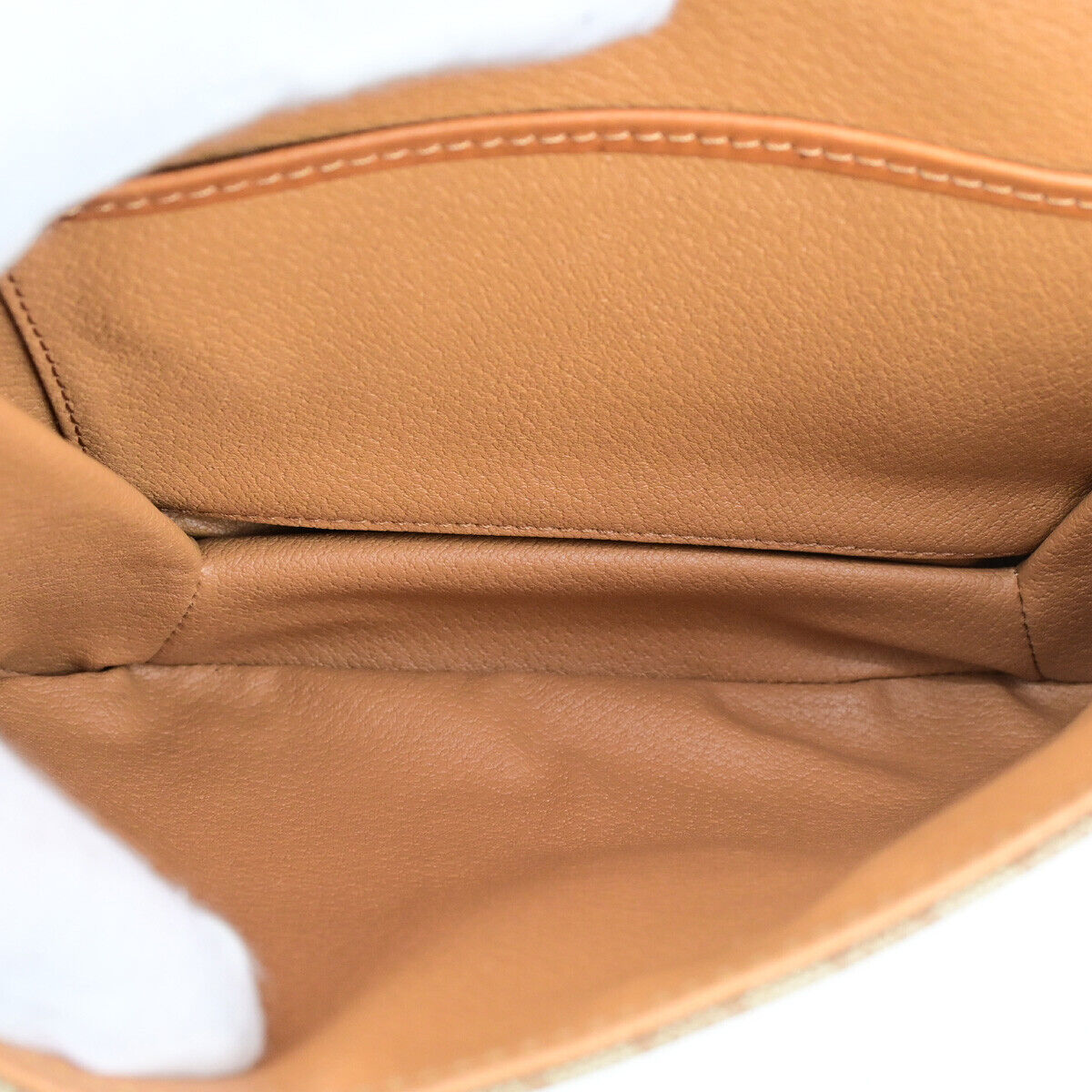 CELINE Logo Macadam Pattern Shoulder Bag PVC Leather Brown GHW Italy 36YG547