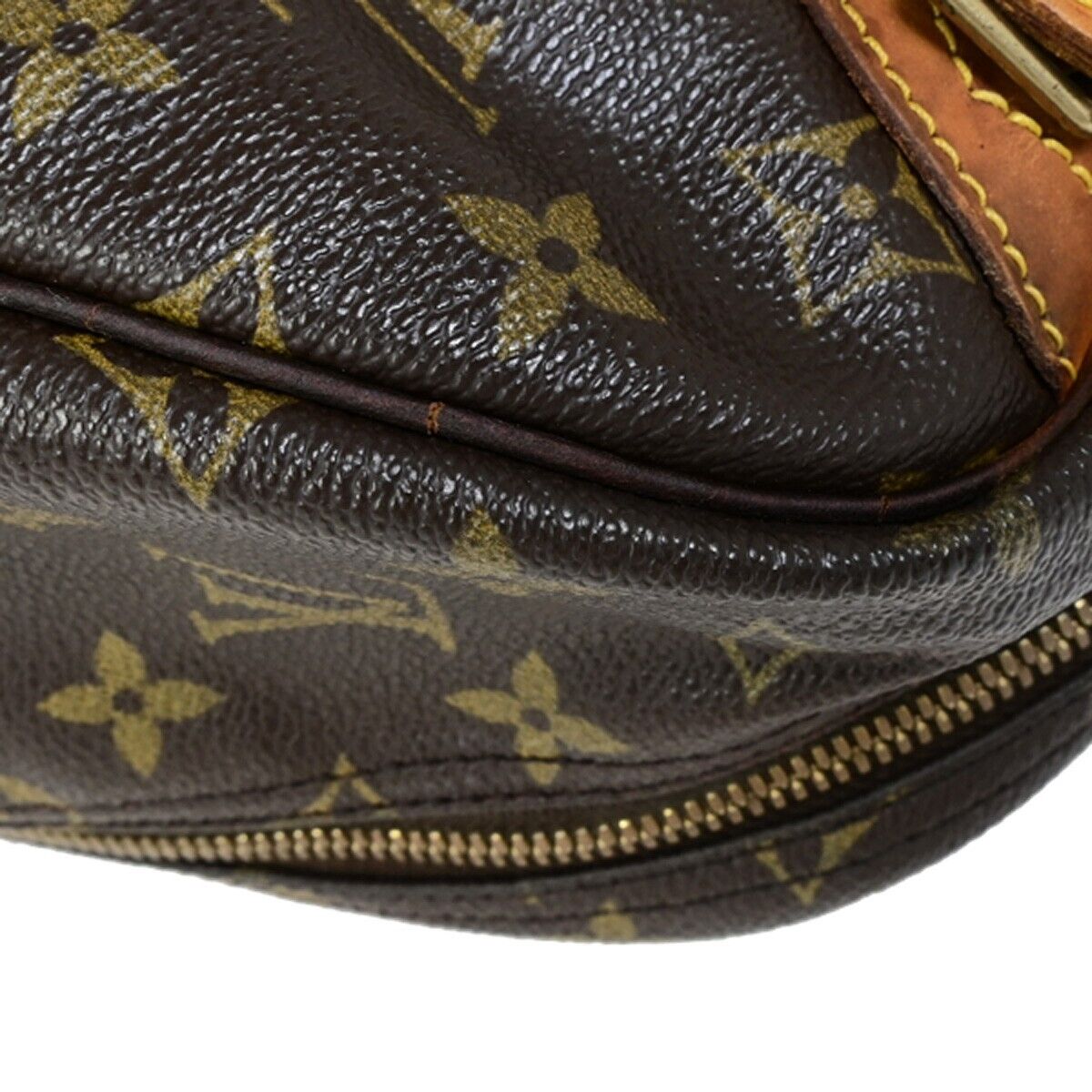 LOUIS VUITTON Excursion Shoes Hand Bag Monogram Leather Brown M41450 68HC045