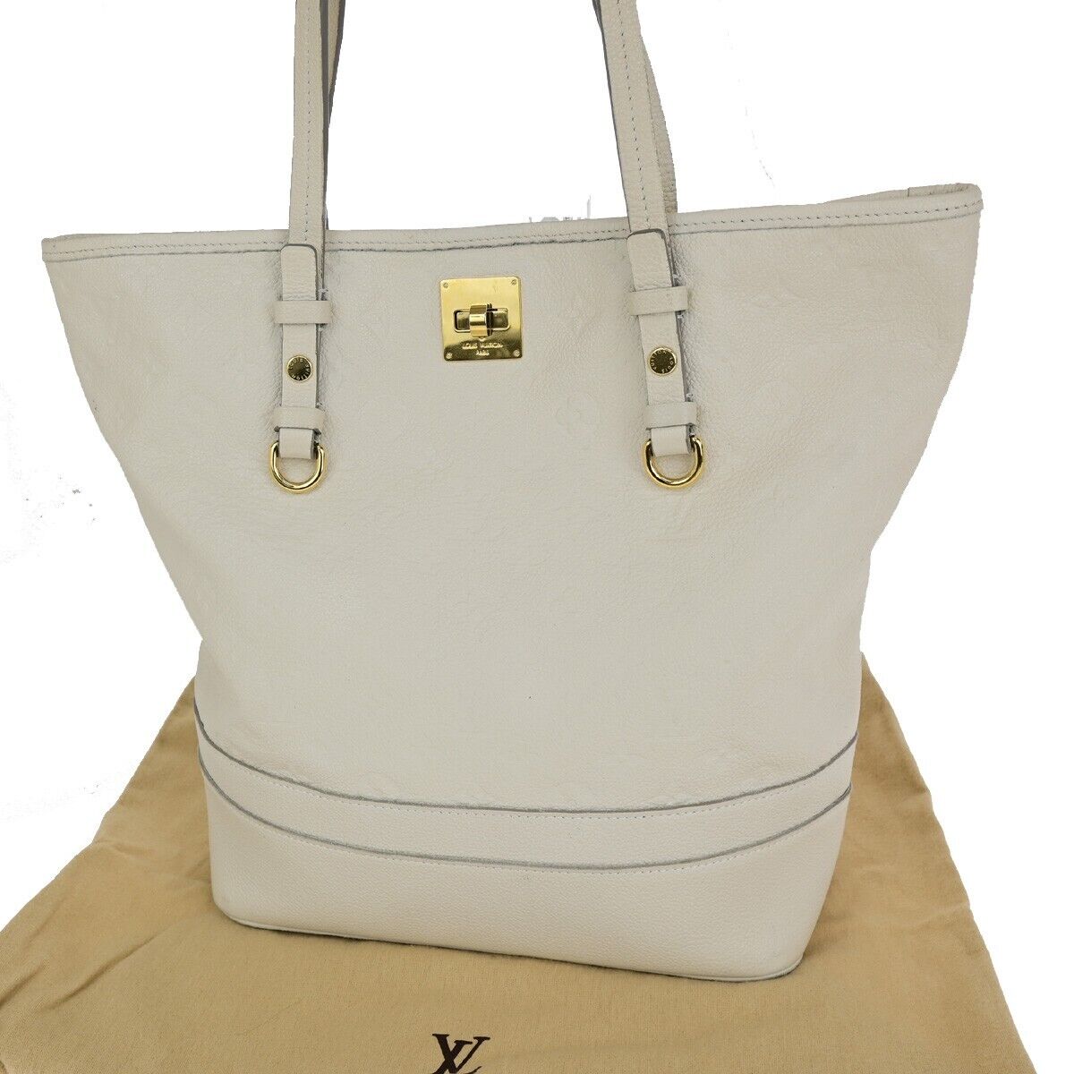 LOUIS VUITTON Citadin PM Shoulder Bag Monogram Empreinte White M40554 71ED350