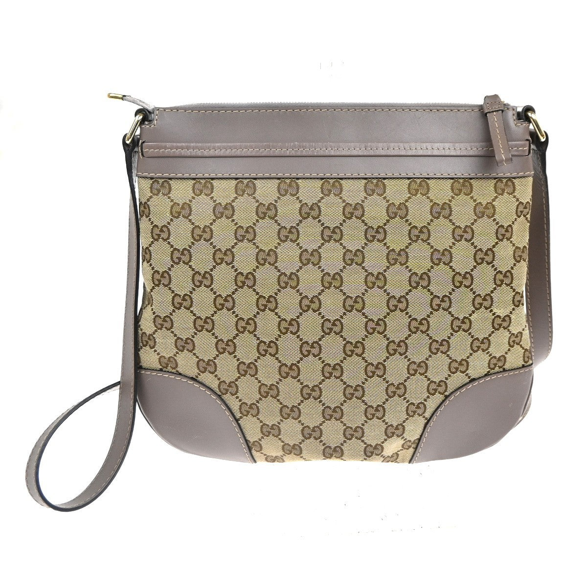 GUCCI Mayfair Shoulder Tote Bag GG Canvas Leather Beige Purple GHW Italy 31TA587