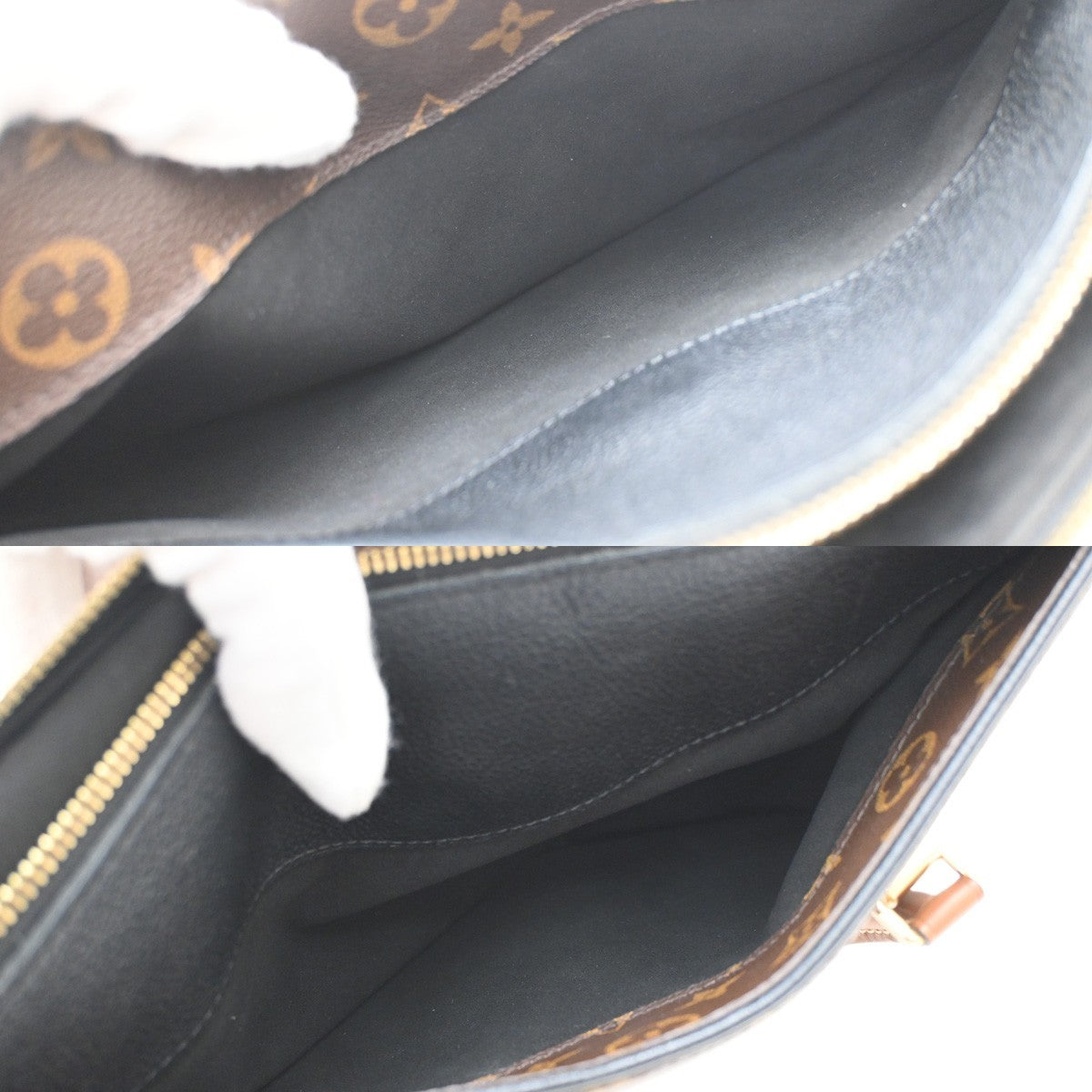 LOUIS VUITTON Pallas 2Way Shoulder Hand Bag Monogram Leather BK M41064 50FC160