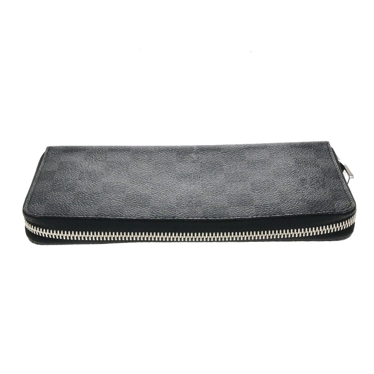 LOUIS VUITTON Zippy Organizer Long Bifold Wallet Damier Graphite N63077 14ED888