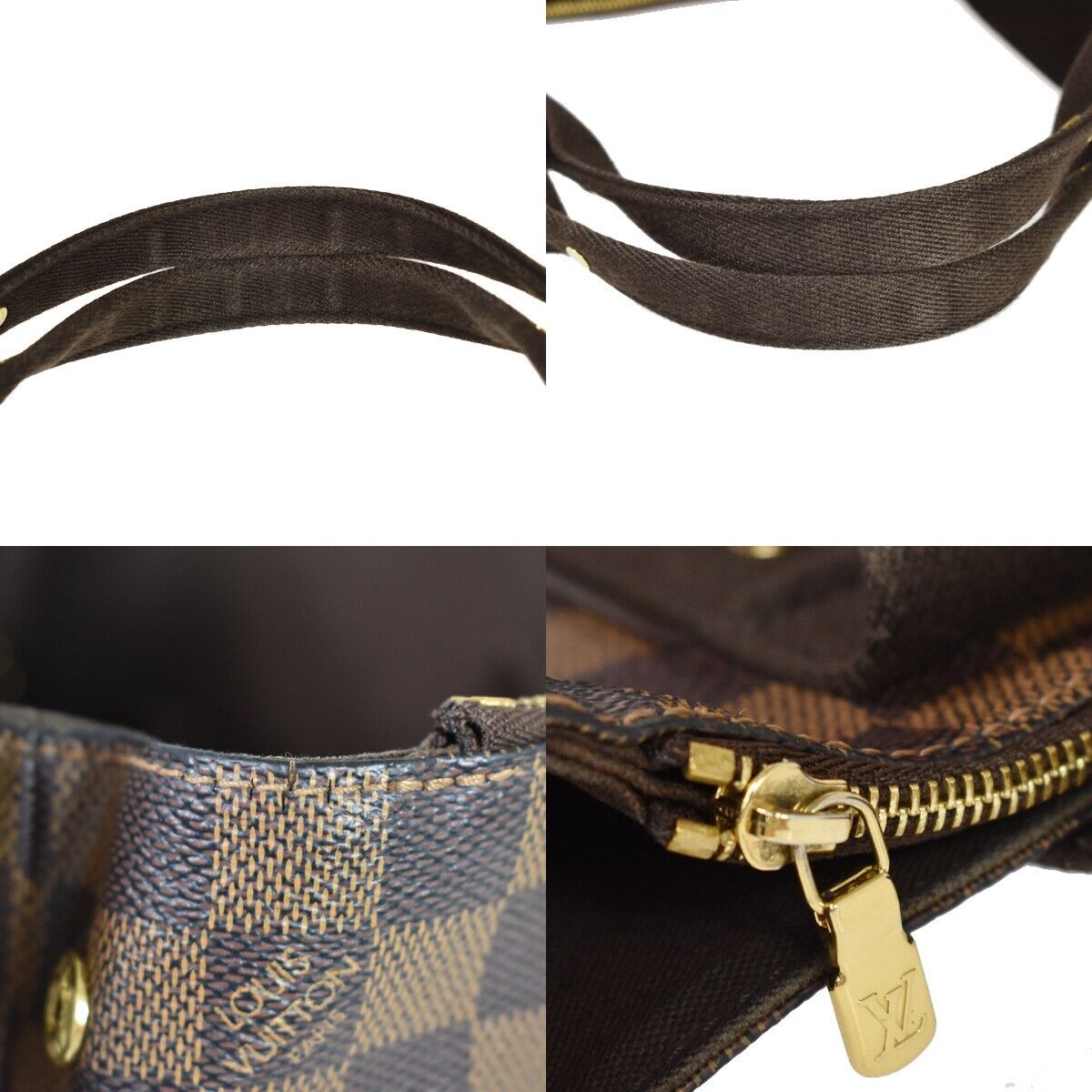 LOUIS VUITTON Cabas Beaubourg Shoulder Bag Damier Ebene Leather N52006 11YD396