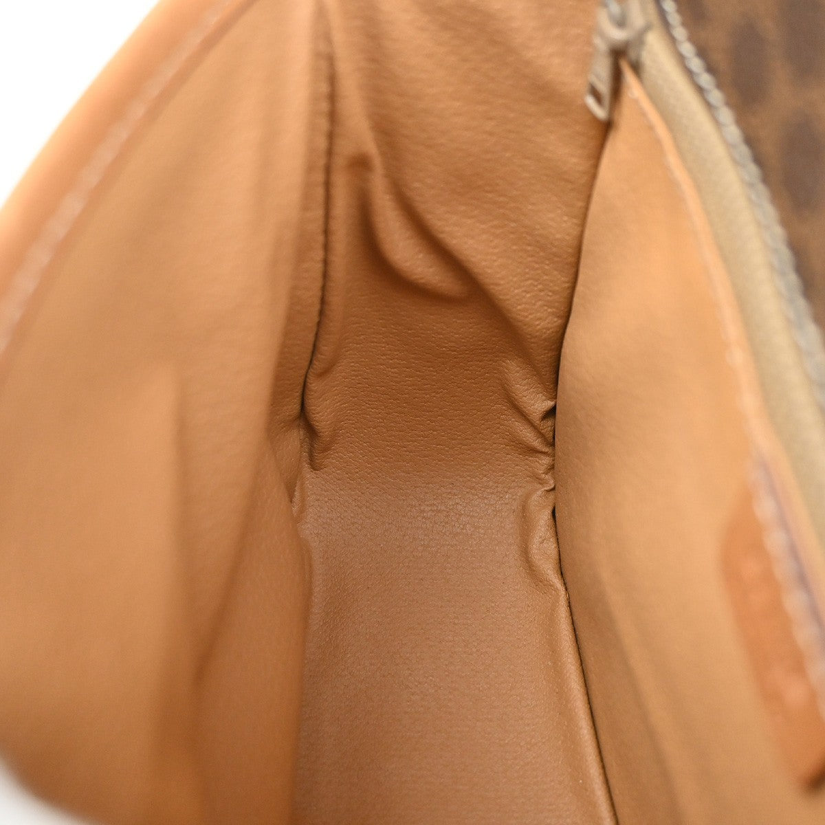 CELINE Logo Macadam Pattern Shoulder Bag PVC Leather Brown GHW Italy 67EG395