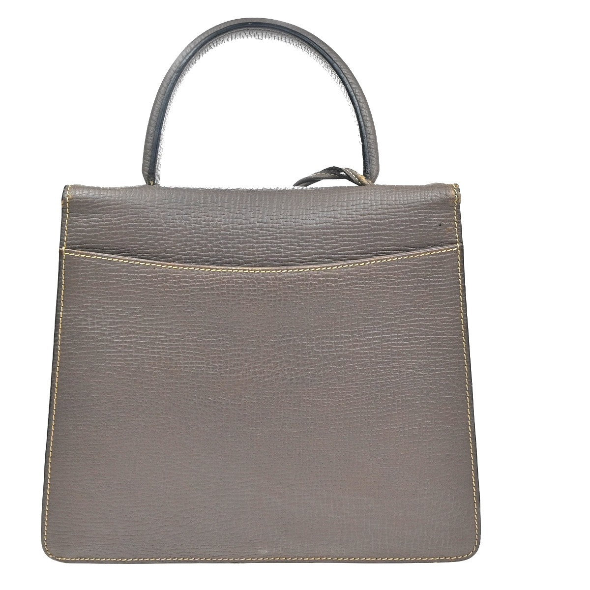 LOEWE Logo Barcelona 2Way Shoulder Bag Embossing Leather Purple GHW 86KC880