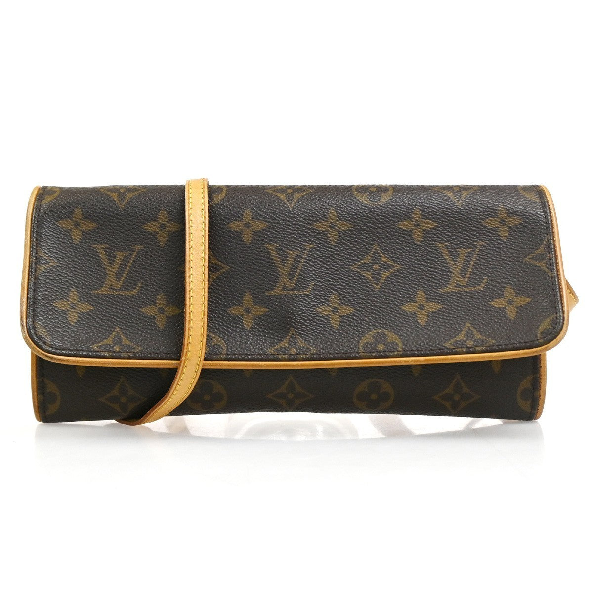 LOUIS VUITTON Pochette Twin GM 2Way Shoulder Bag Monogram Brown M51852 89TA604