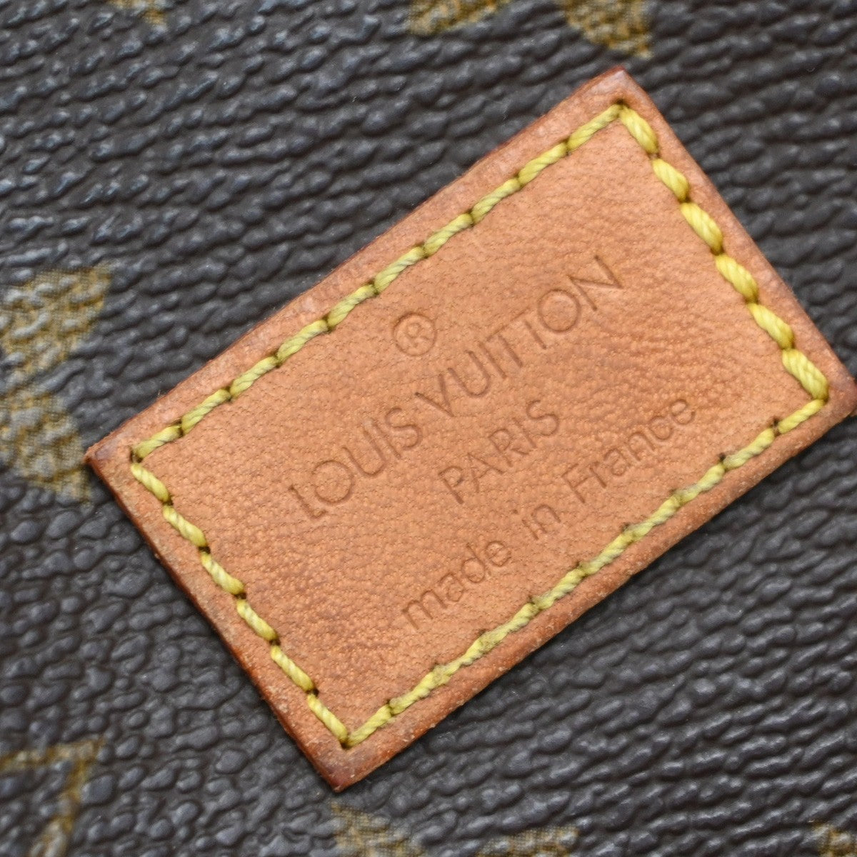LOUIS VUITTON Logo Saumur 30 Shoulder Bag Monogram Leather Brown M42256 73KP436