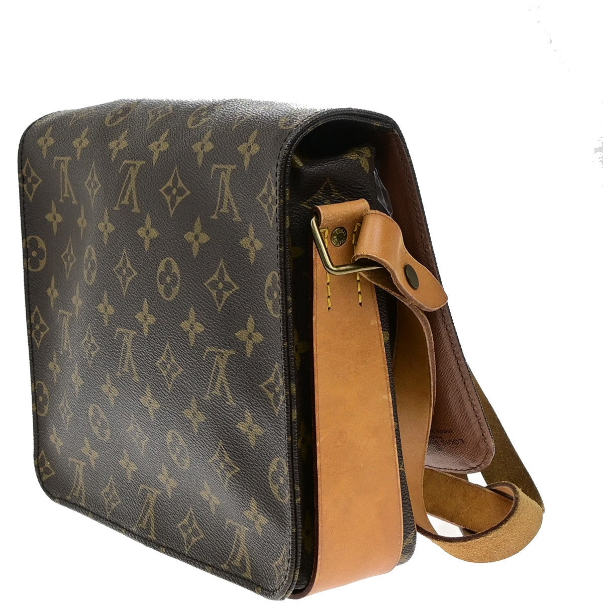 LOUIS VUITTON Cartouchiere GM Shoulder Bag Monogram Leather Brown M51252 85YH132