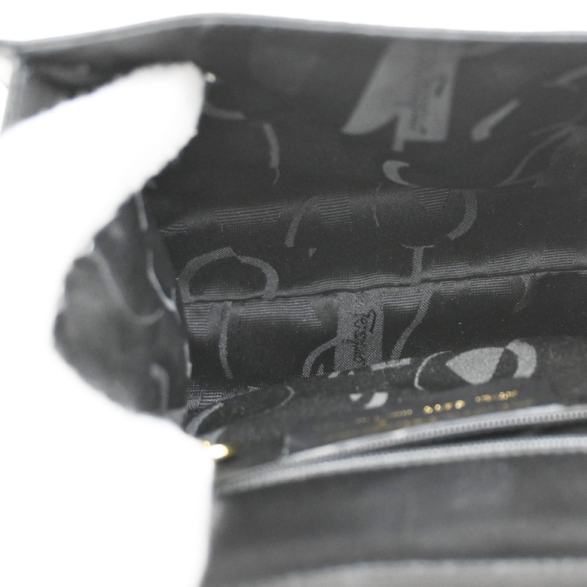 SALVATORE FERRAGAMO Vara Mini 2Way Shoulder Bag Leather Black GHW Italy 30DA236