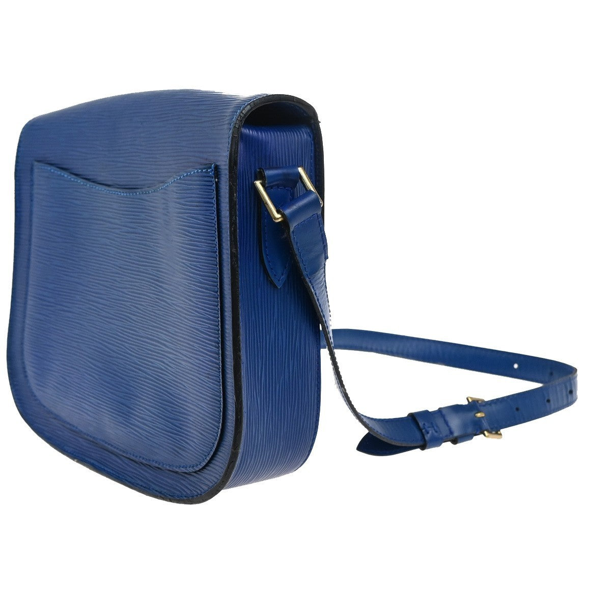 LOUIS VUITTON Saint Cloud GM Shoulder Bag Epi Leather Blue M52195 32CA411