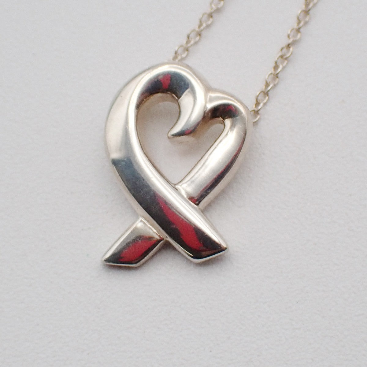 Tiffany & Co. Loving Heart Necklace Paloma Picasso Ag 925 Silver 05CA076