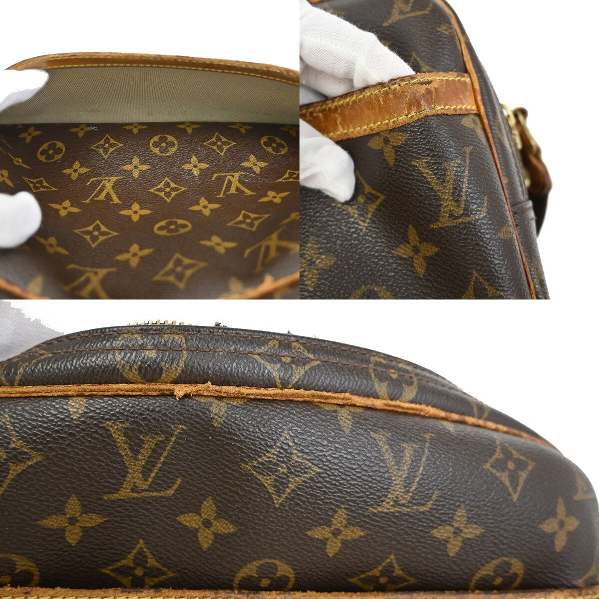 LOUIS VUITTON Reporter PM Crossbody Shoulder Bag Monogram Leather M45254 67EE752
