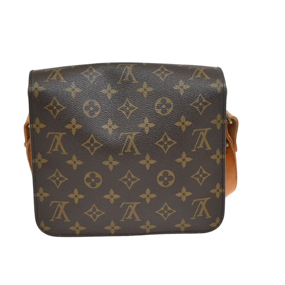 LOUIS VUITTON Cartouchiere MM Shoulder Bag Monogram Leather Brown M51253 34PA065
