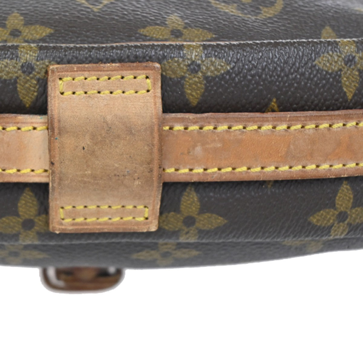 LOUIS VUITTON Jeune Fille MM Shoulder Bag Monogram Leather Brown M51226 39KC732