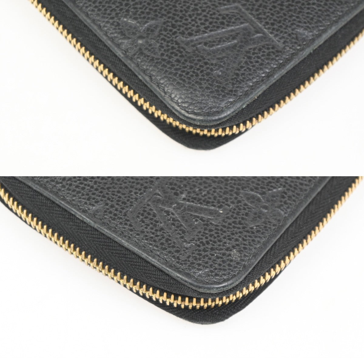 LOUIS VUITTON Zippy Wallet Long Wallet Monogram Empreinte Black M60571 80ZA255