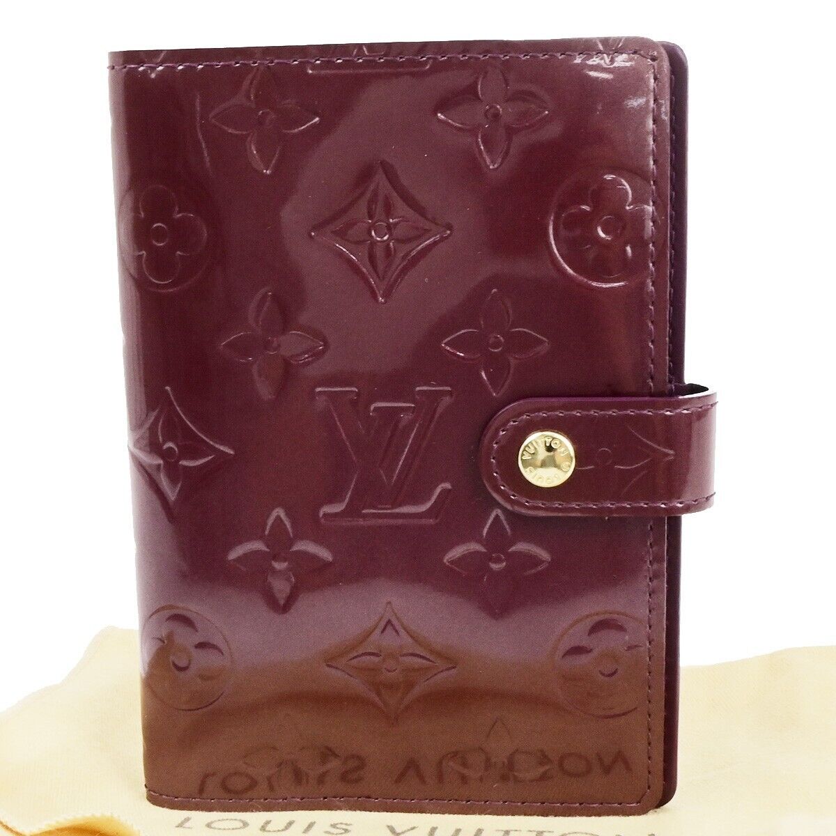 LOUIS VUITTON Agenda PM Day Planner Cover Monogram Vernis PE R21050 60FB243