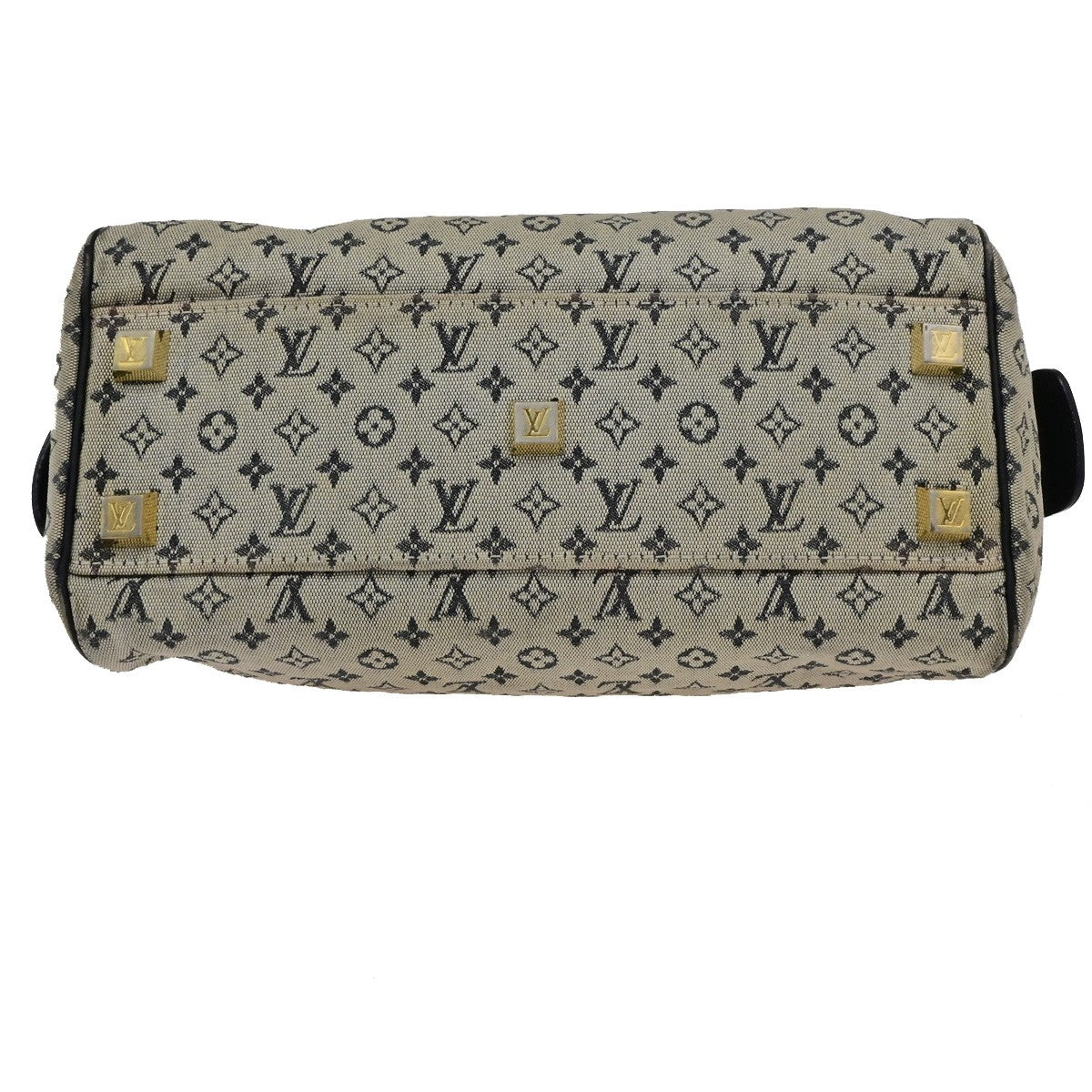 LOUIS VUITTON Josephine PM Hand Bag Monogram Mini Canvas Blue M92049 67YH046