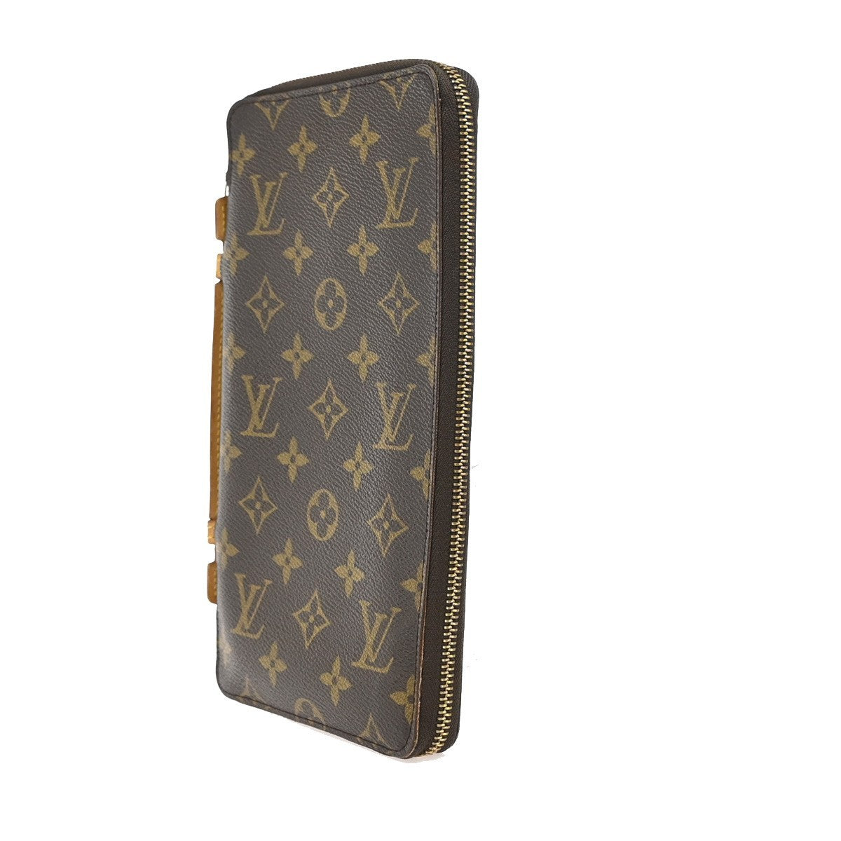 LOUIS VUITTON Organizer De Voyage Wallet Monogram Leather Brown M60119 86KB367