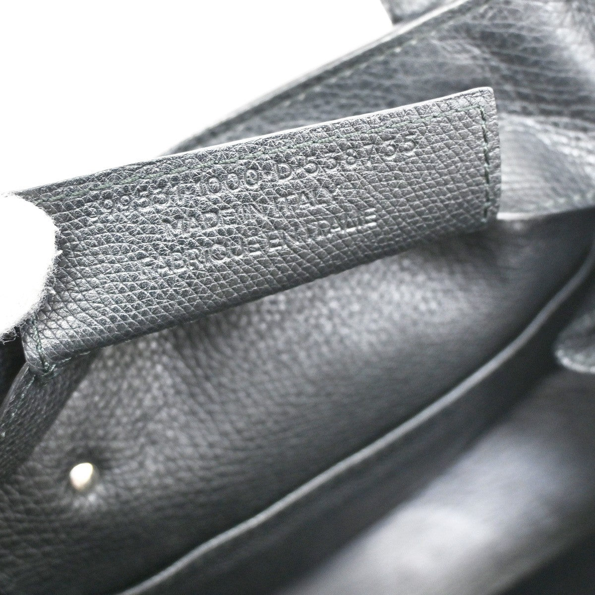 BALENCIAGA Paper Mini Shoulder Hand Bag Leather Black SHW Mirror 46RL476