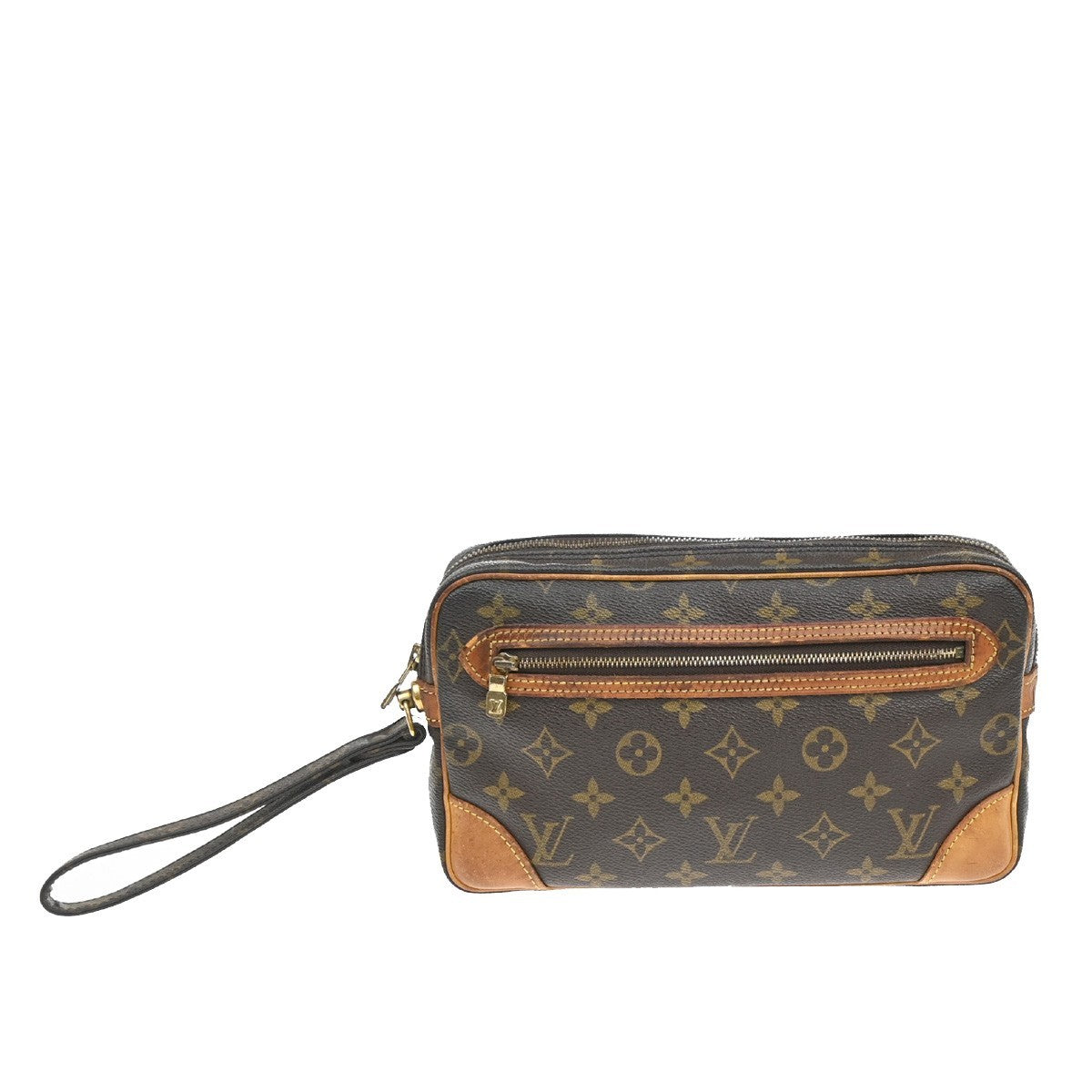 LOUIS VUITTON Marly Dragonne GM Clutch Hand Bag Monogram Brown M51825 01SA115