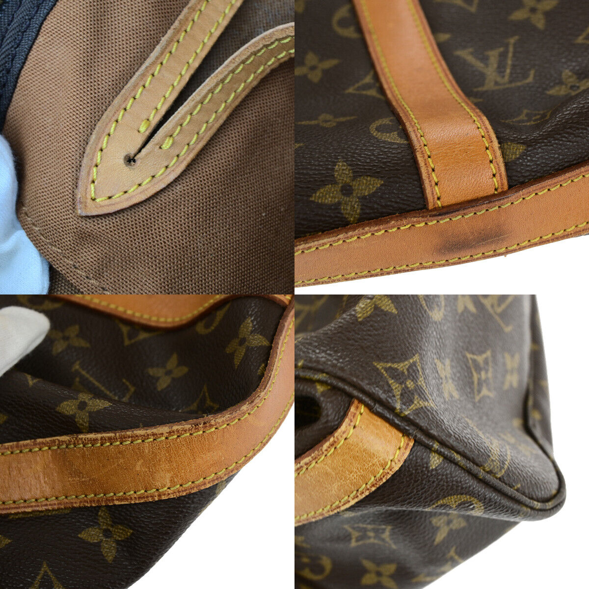LOUIS VUITTON Flanerie 50 Shoulder Bag Monogram Leather Brown M51116 16YF071