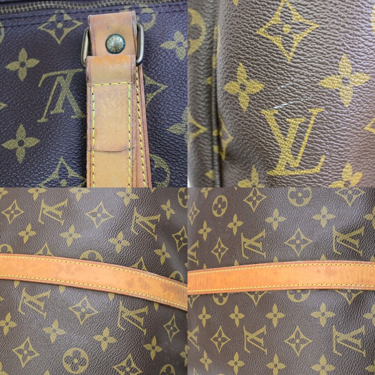 LOUIS VUITTON Flanerie 50 Shoulder Bag Monogram Leather Brown M51116 82EE099