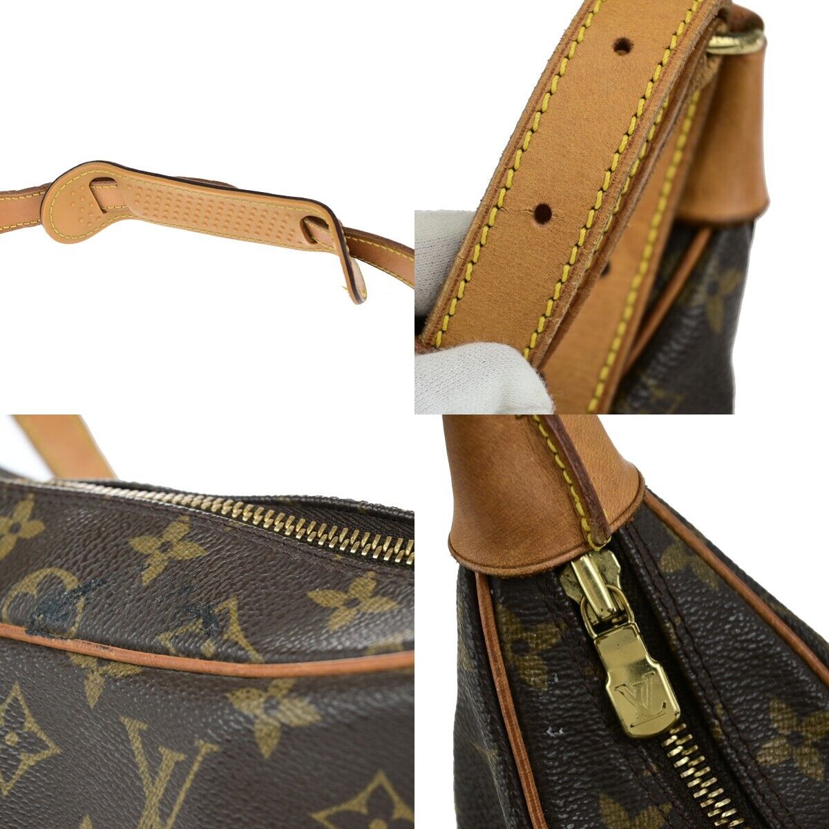 LOUIS VUITTON Boulogne 30 Shoulder Bag Monogram Leather Brown M51265 86ED139