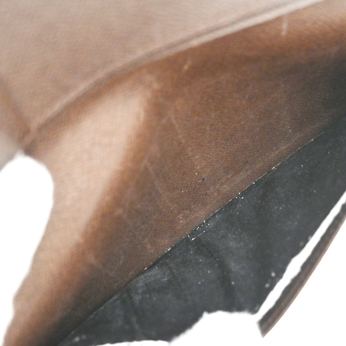 LOUIS VUITTON Porte Valeurs Cartes Credit Damier Leather Brown N61823 07KP380