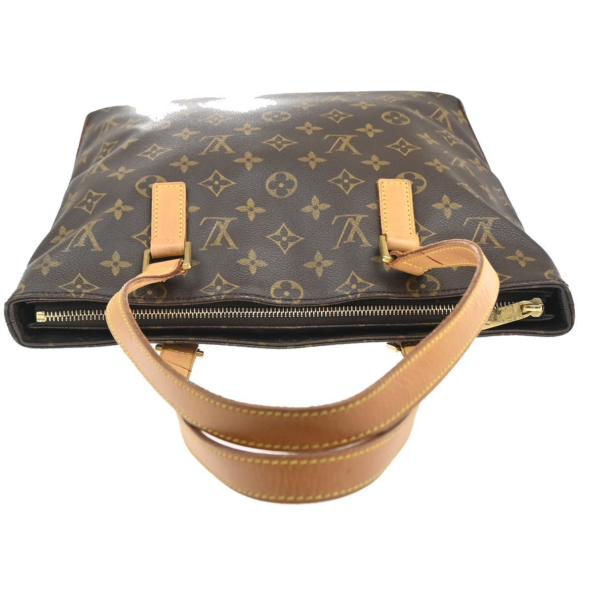 LOUIS VUITTON Cabas Piano Shoulder Bag Monogram Leather Brown M51148 20KC816