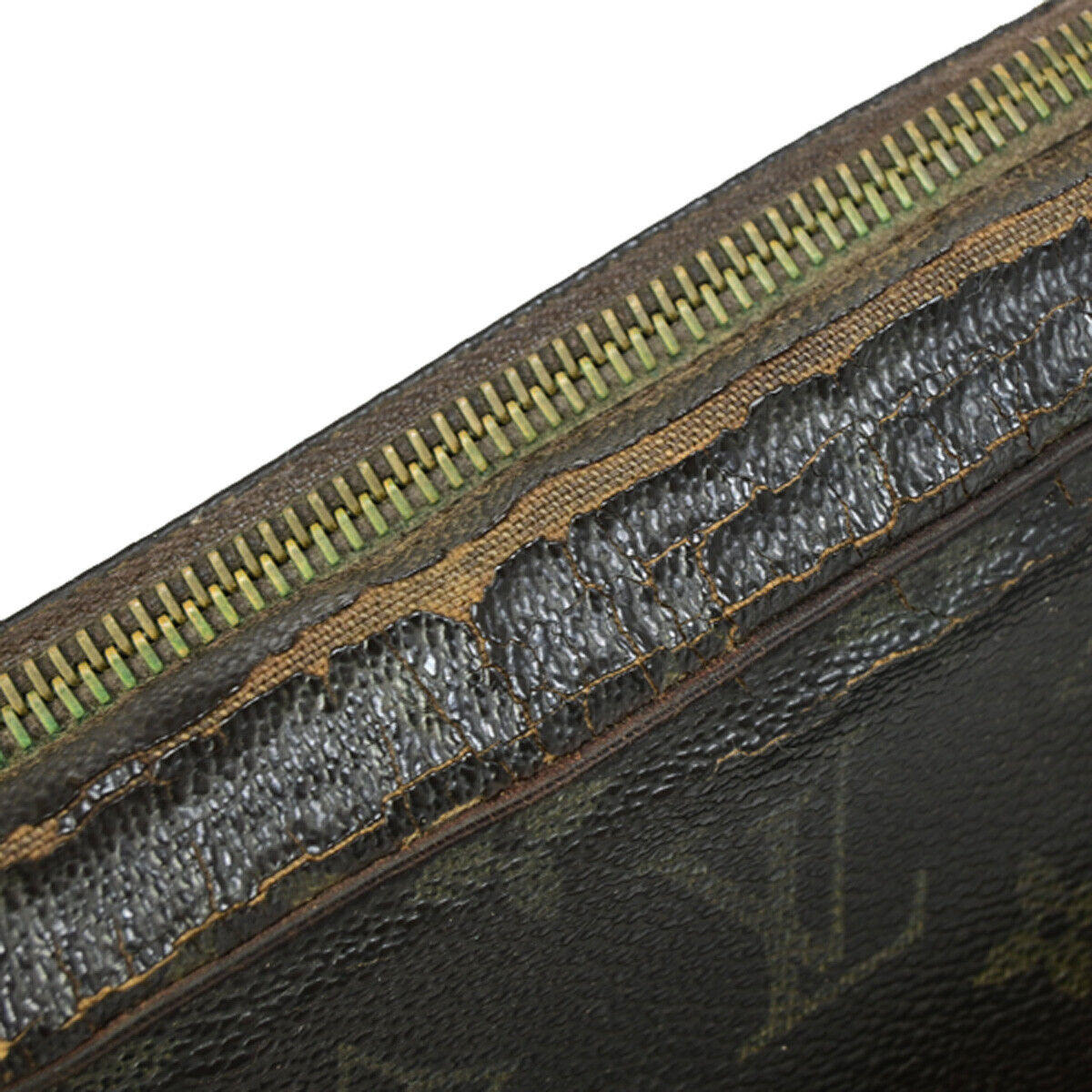LOUIS VUITTON Compiegne 28 Clutch Hand Bag Monogram Leather Brown M51845 07SH991