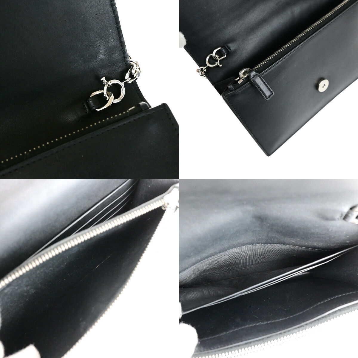 SAINT LAURENT Kate Chain Mini Shoulder Bag Wallet Tassel Leather BK SHW 631YG577