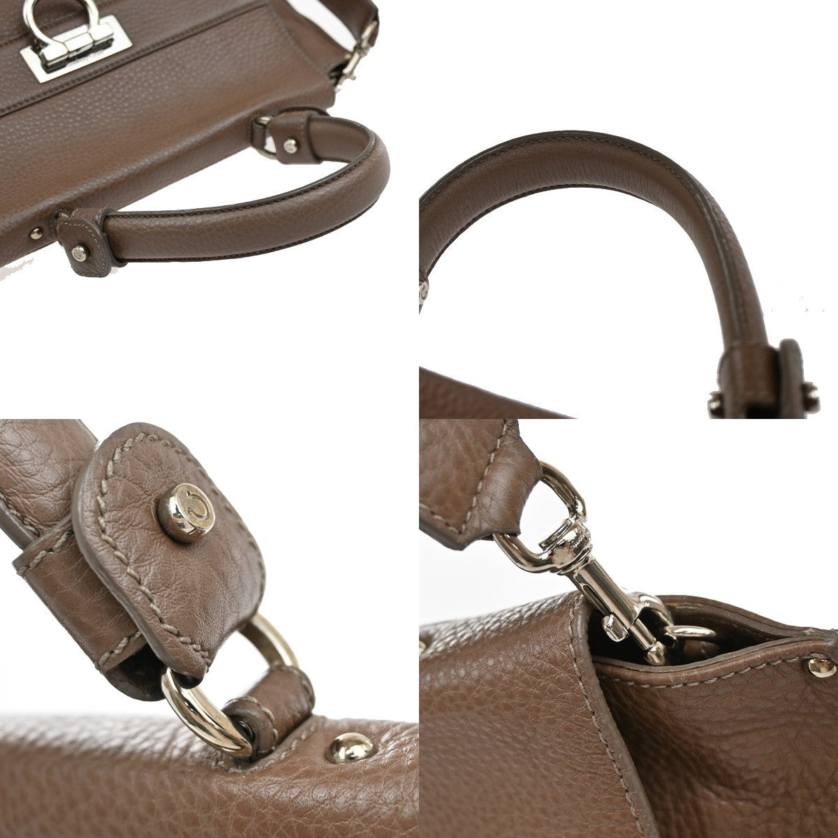 SALVATORE FERRAGAMO Gancini Sofia 2Way Shoulder Hand Bag Leather BN SHW 39KA953