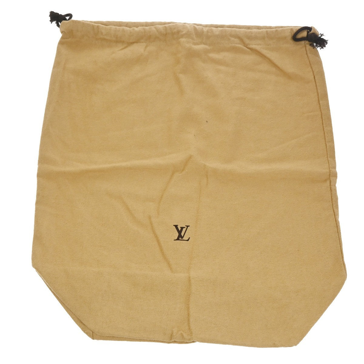 LOUIS VUITTON Logo 10 Set Drawstring Dust Bag Canvas Cotton Beige Brown 09YH867