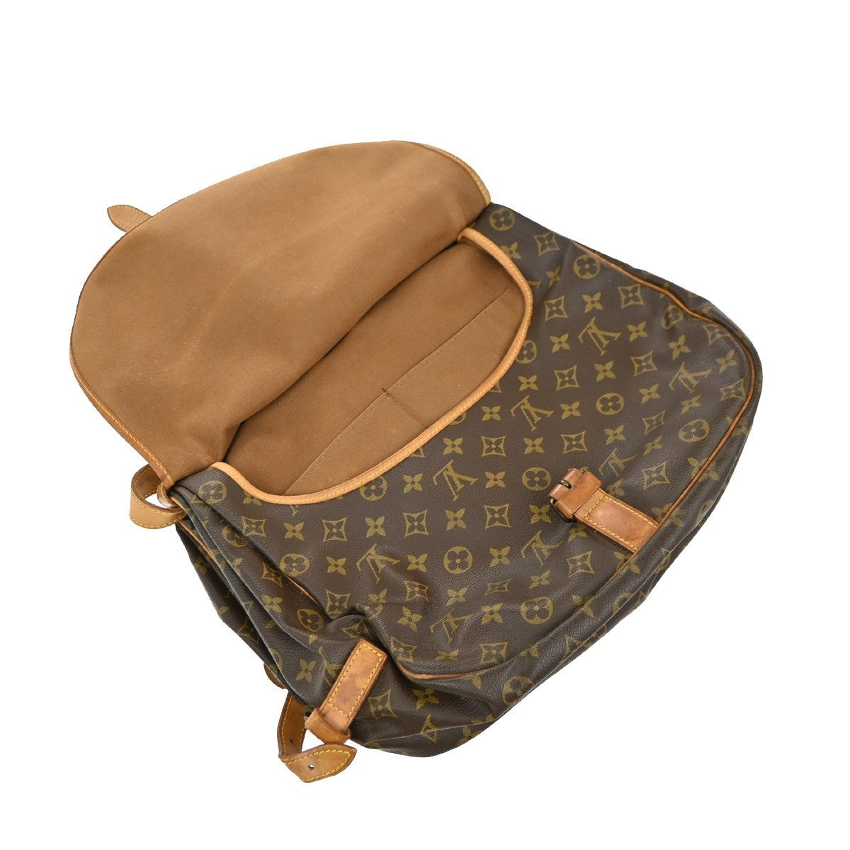 LOUIS VUITTON Saumur 35 Shoulder Bag Monogram Leather BN France M42254 87EG369