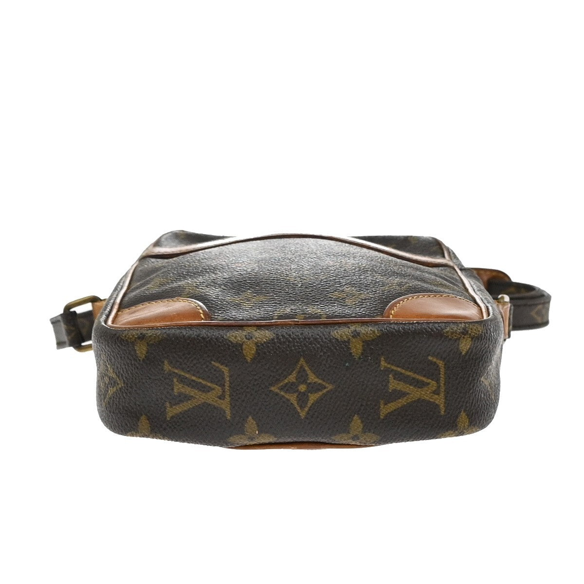 LOUIS VUITTON Danube Shoulder Bag Monogram Leather Brown France M45266 30FB548