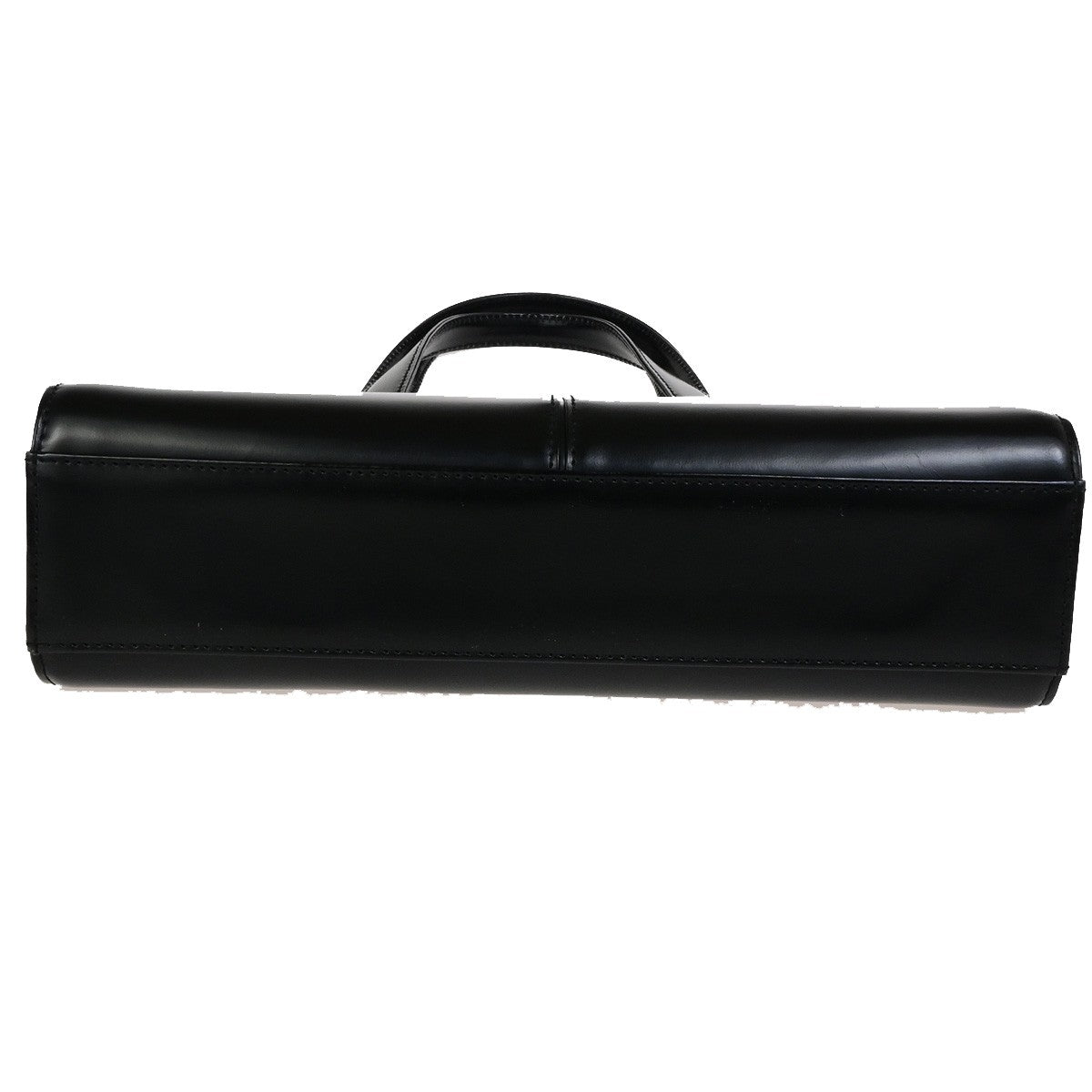 YVES SAINT LAURENT YSL Logo Shoulder Bag Leather Black Gold GHW 39YG825