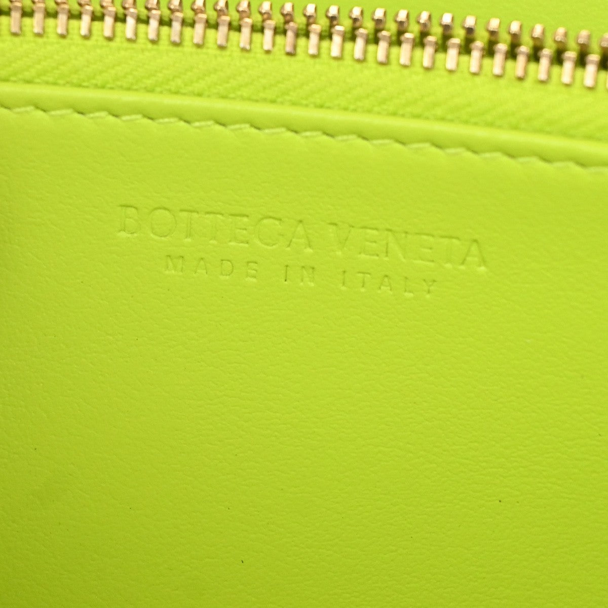 BOTTEGA VENETA Logo Intrecciato Zippy Long Wallet Leather Yellow GHW 31TA433