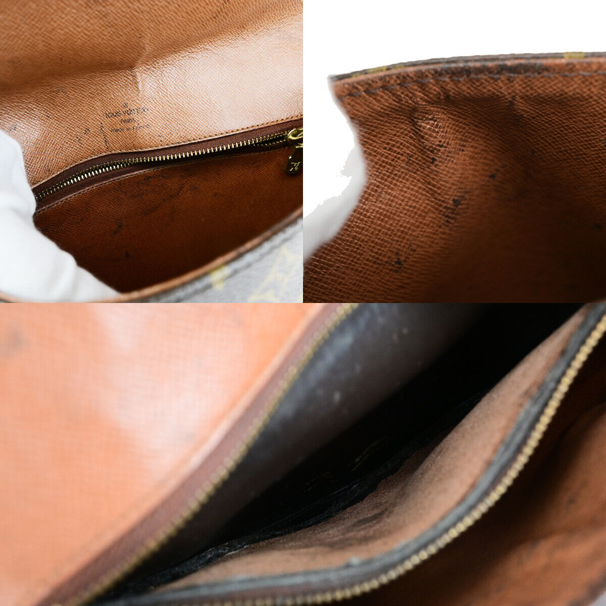 LOUIS VUITTONI Chantilly MM Shoulder Bag Monogram Leather Brown M51233 33YG805