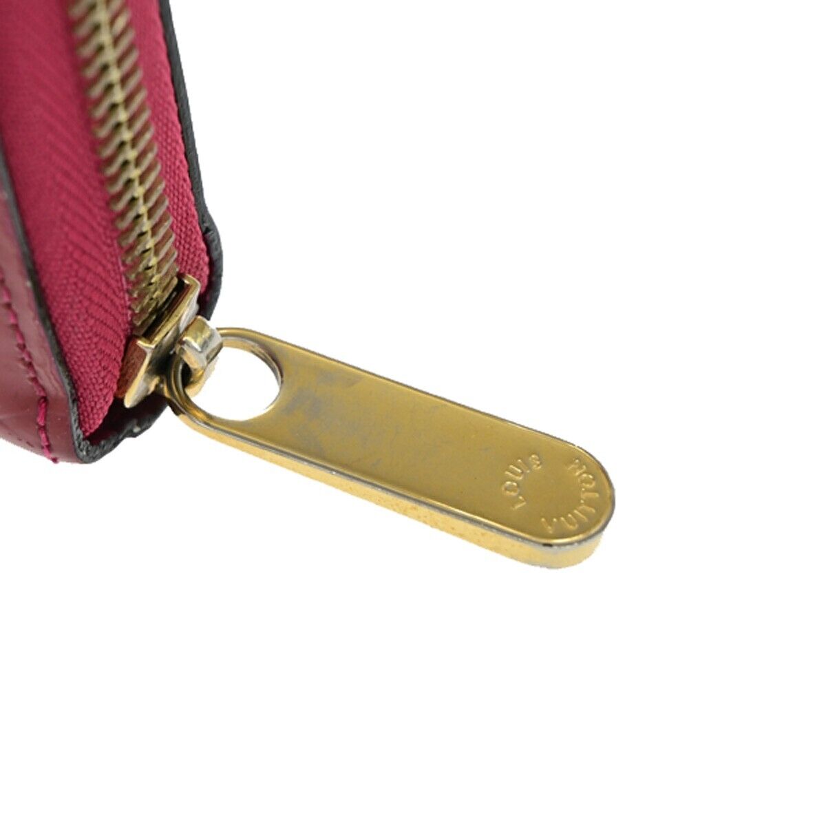 LOUIS VUITTON Long Zippy Wallet Monogram Vernis Leather Pink M91597 09EB261