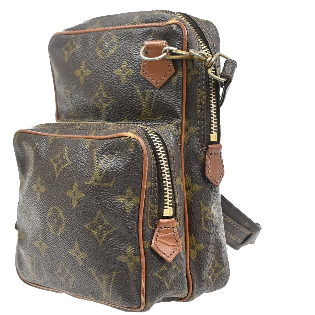 LOUIS VUITTON Mini Amazon Shoulder Bag Monogram Leather Brown M45238 61CA980