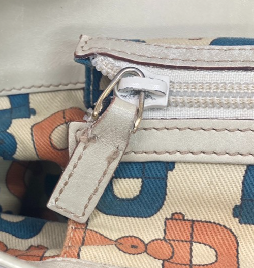 GUCCI GG Pattern Guccissima Shoulder Hand Bag Embossing Leather White 65EG400