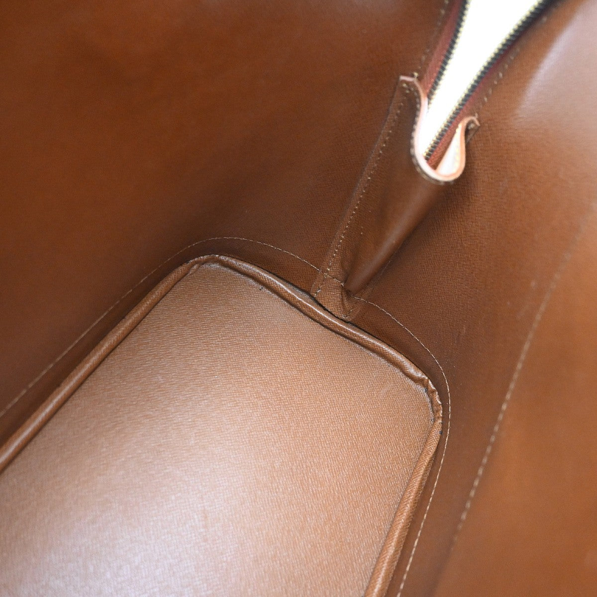 LOUIS VUITTON LV  Alma Hand Bag Nomade Leather Brown France M85394 70CB077