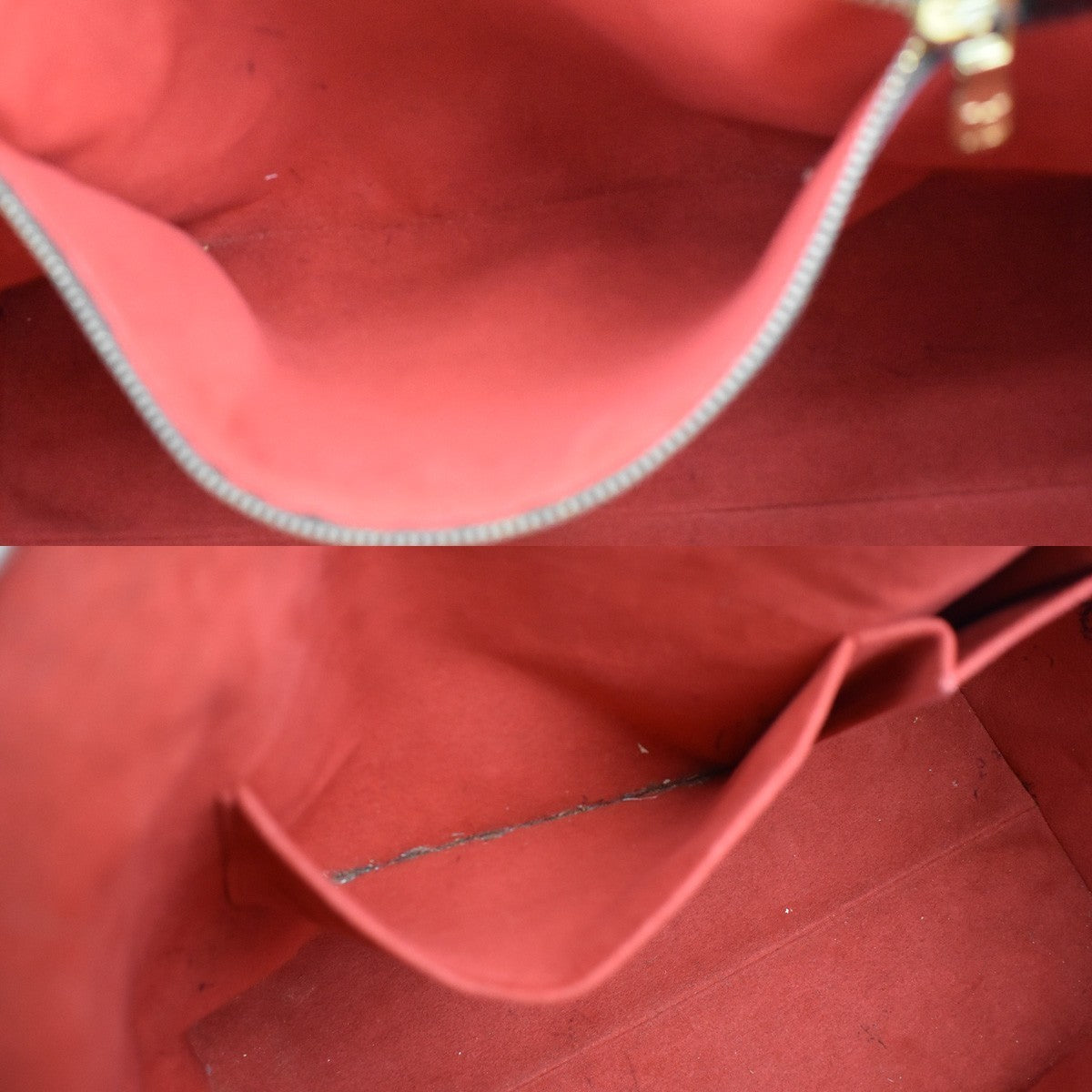 LOUIS VUITLOUIS VUITTON Hampstead MM Shoulder Bag Damier Leather N51204 70KB254