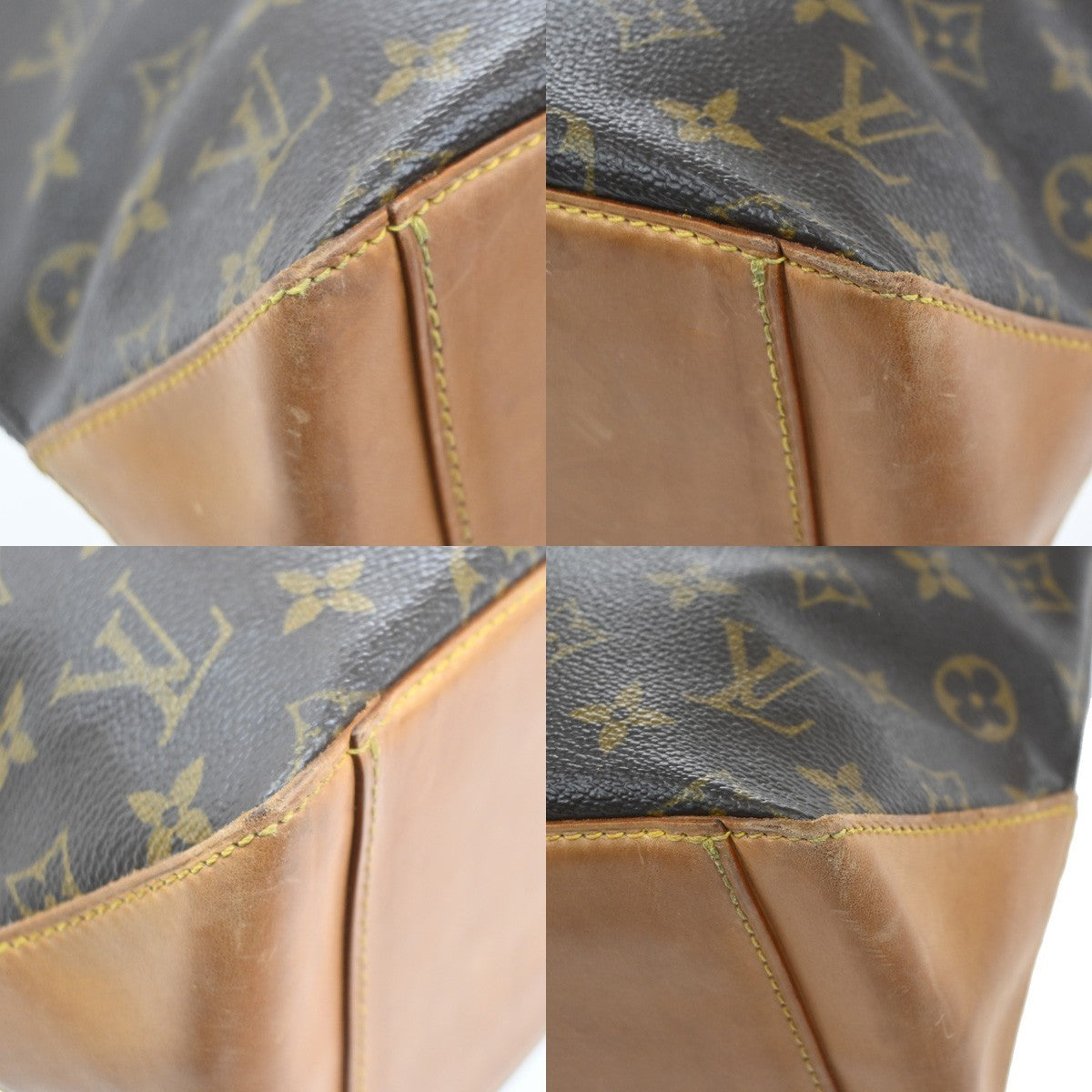 LOUIS VUITTON Cabas Piano Shoulder Bag Monogram Leather Brown M51148 16MA249